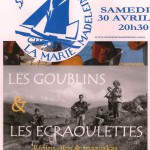 Barfleur Bal folk Marie Madeleine Goublins Ecraoulettes 30 avril 2016