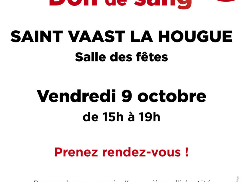 Venez donner votre sang !